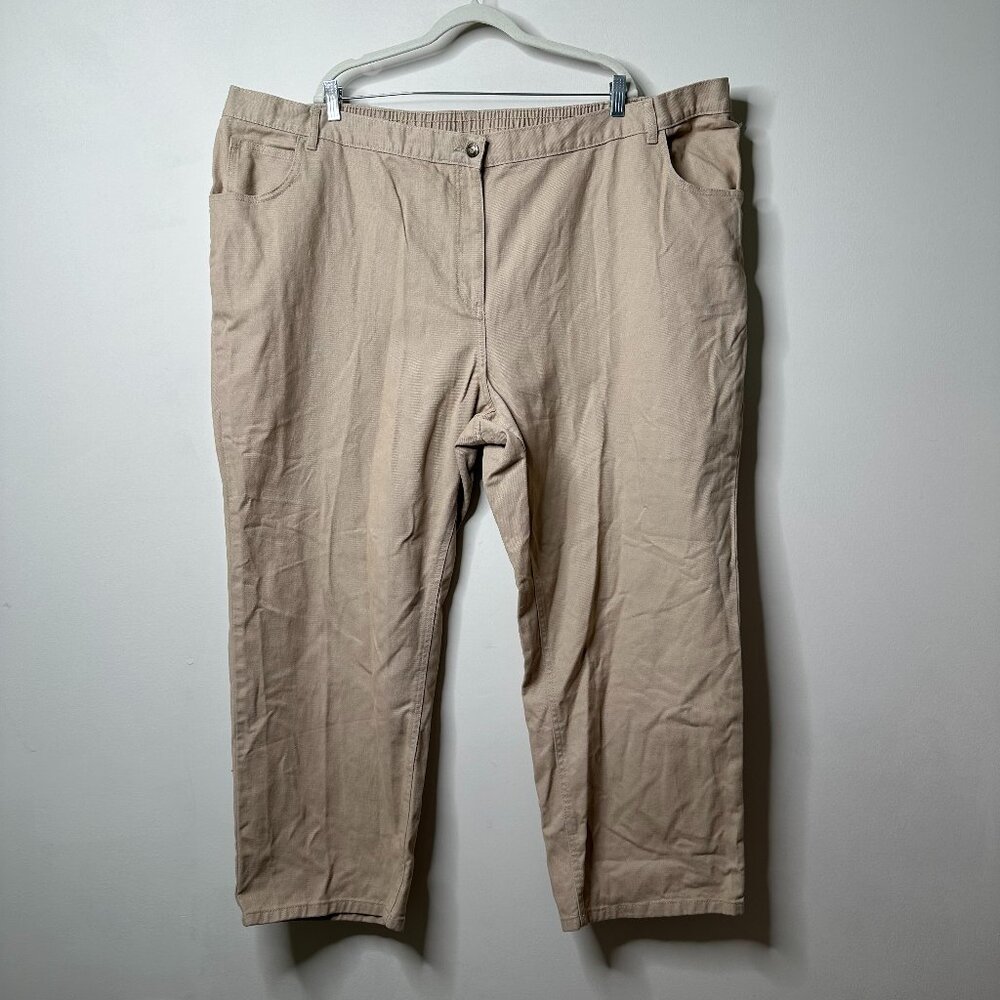 Woman Within Beige Jeans Women's 32 WP